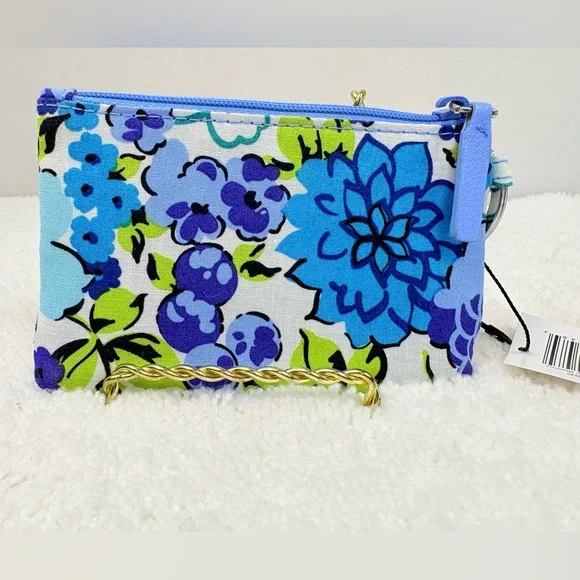 NWT Vera Bradley Zip ID Case in Retired “Blueberry Blooms” Pattern - Picture 2 of 6